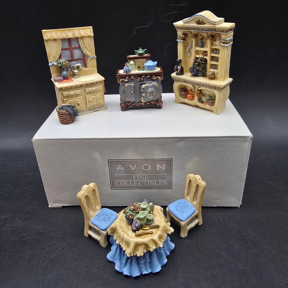 Avon 2001 Kitchen Doll House Furniture Victorian Memories Miniature Collectibles - Picture 9 of 9